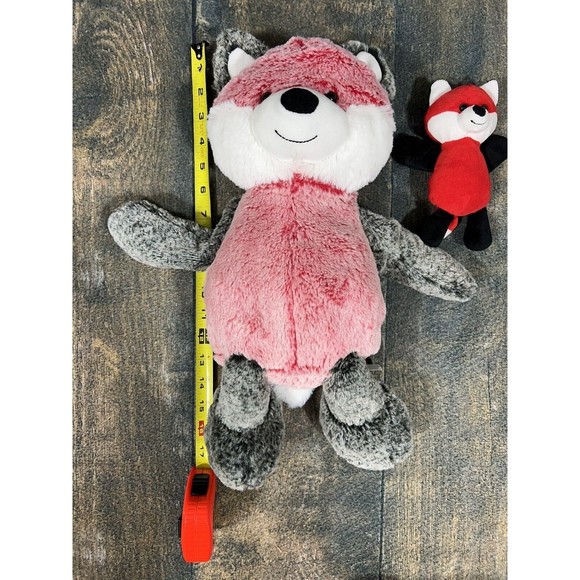 Animal Adventure Mama and Baby Fox Plush Stuffed Animal! Red, Gray! - Picture 2 of 9